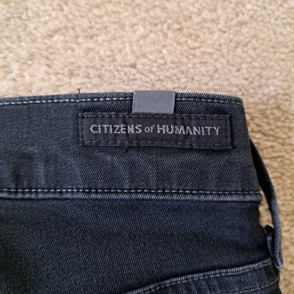 Citizens of Humanity Jeans Womens 24 Black Grey Rocket High Rise Skinny - Picture 11 of 15